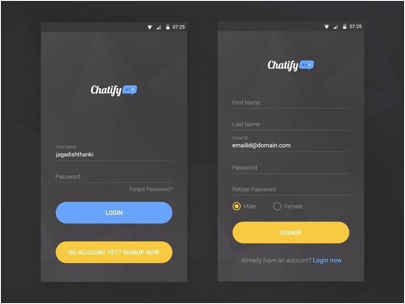 Login And Registration Template Free Download For Android