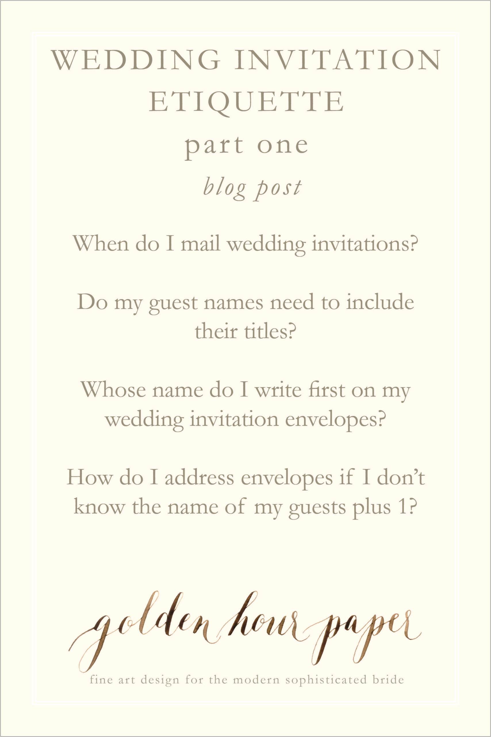 Man Or Woman First On Wedding Invitations