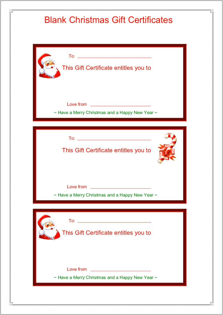 Mary Kay Gift Certificate Template Free Download