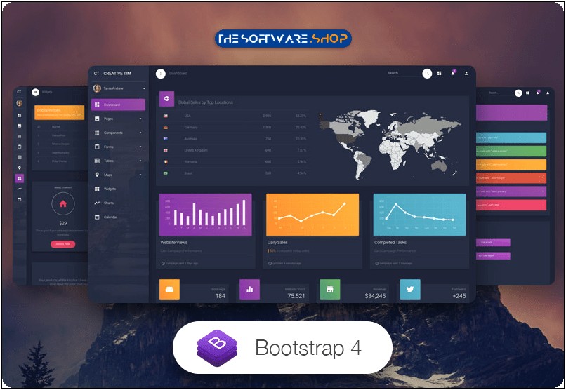 Material Responsive Admin Dashboard Template Free Download