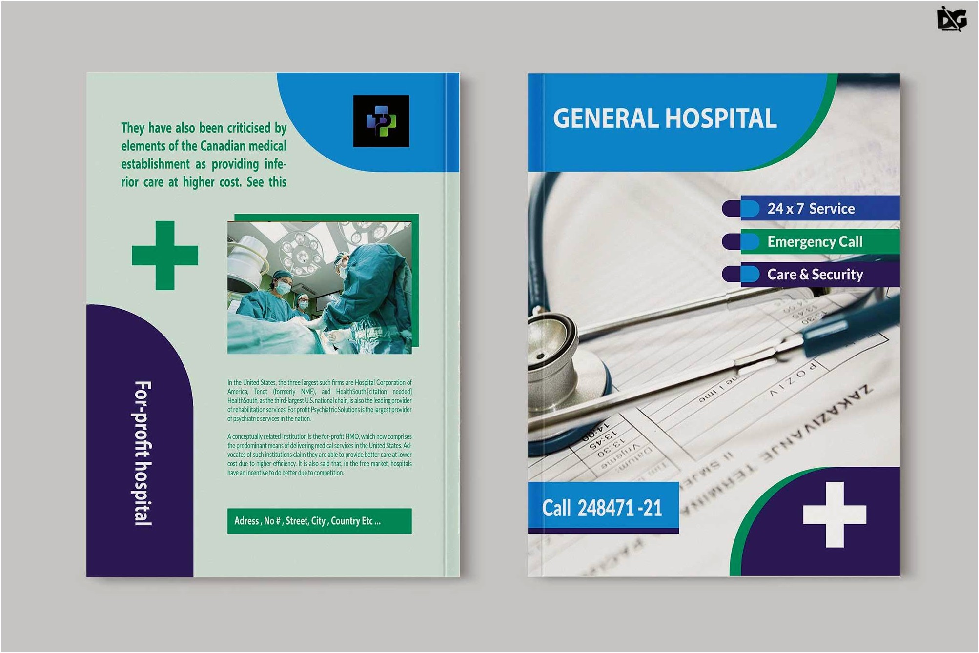 Medic Bi Fold Brochure Template Free Download