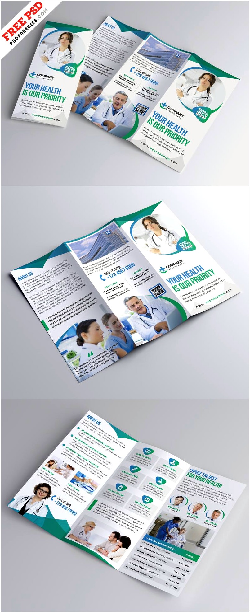 Medical Brochure Templates Psd Free Download