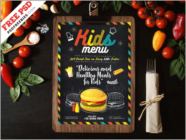 Menu Card Design Templates Free Download