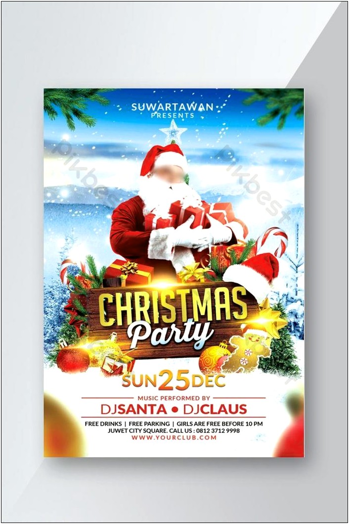 Merry Christmas Nightclub Psd Flyer Template Free
