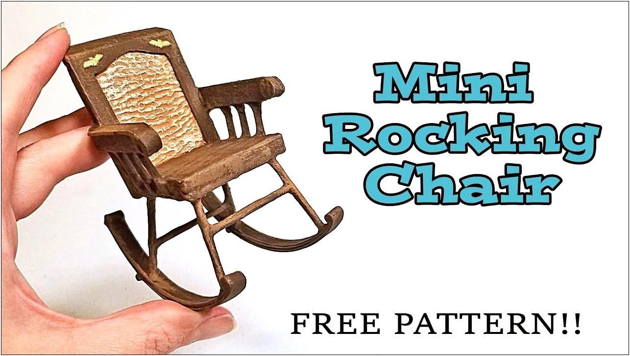 Miniature Upholstered Arm Chair With Free Template