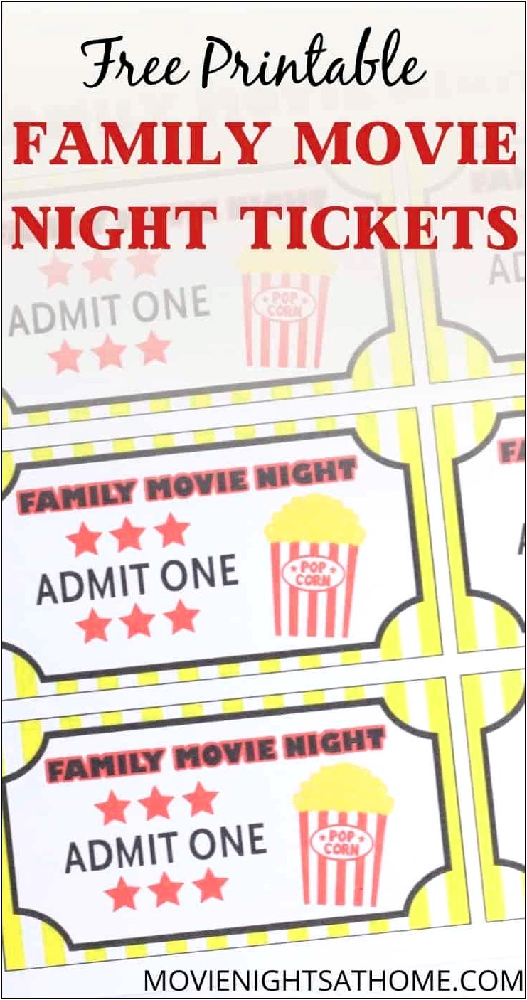 Free Printable Christmas Movie Ticket
