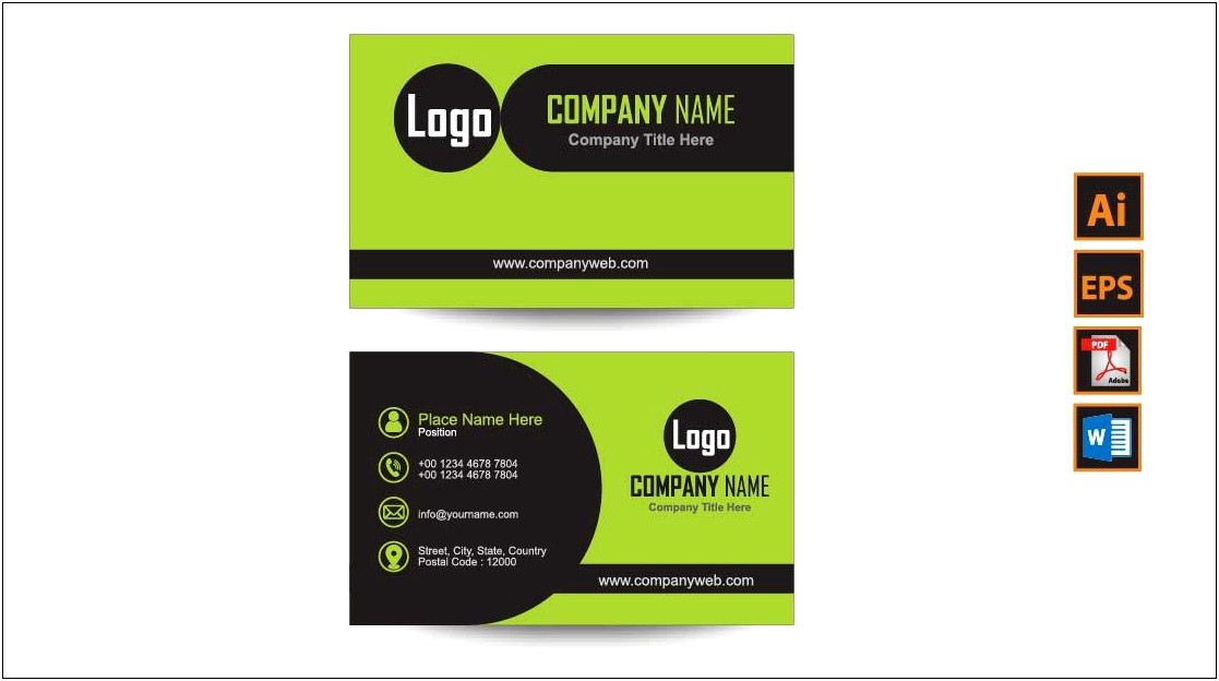 Ms Word Business Card Templates Free Download