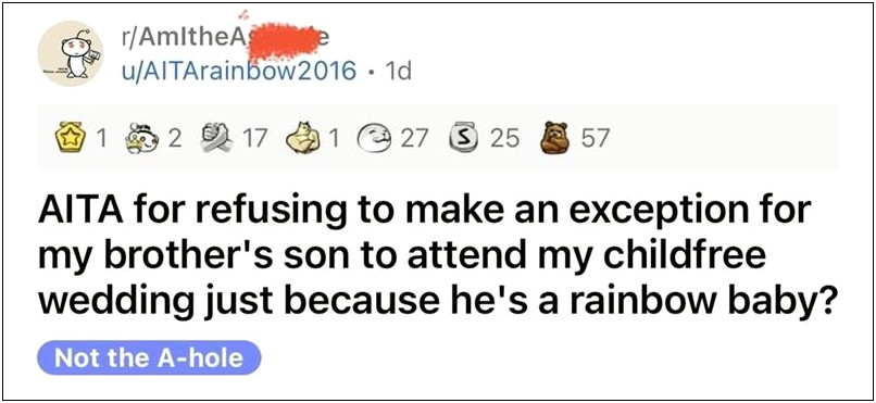 My Child Not Invited To Wedding