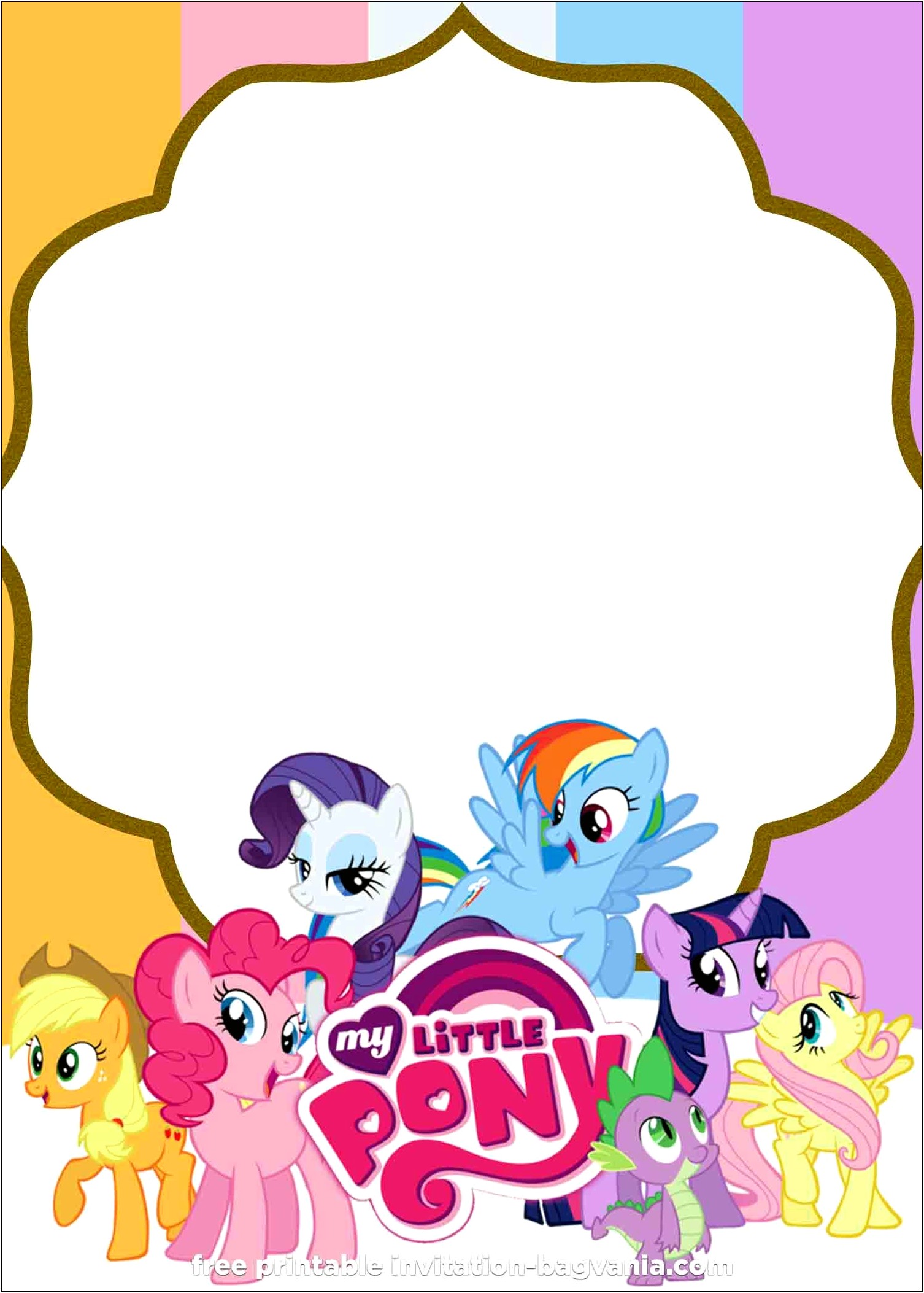 My Little Pony Free Printable Invitation Templates