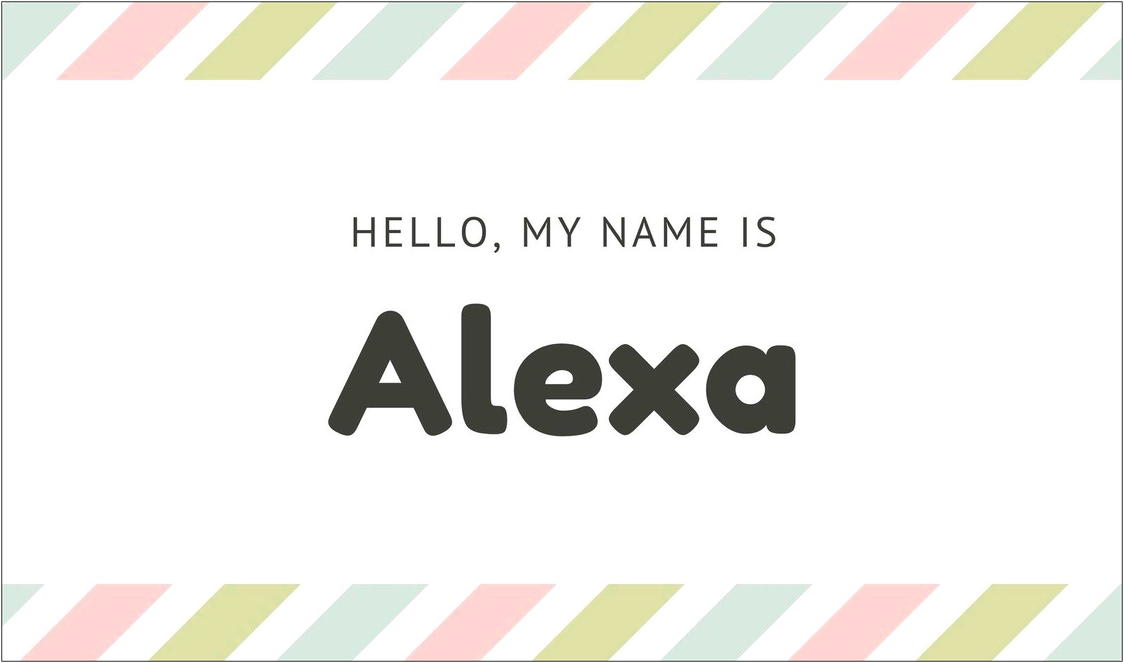 Name Tag Template Free Download Word