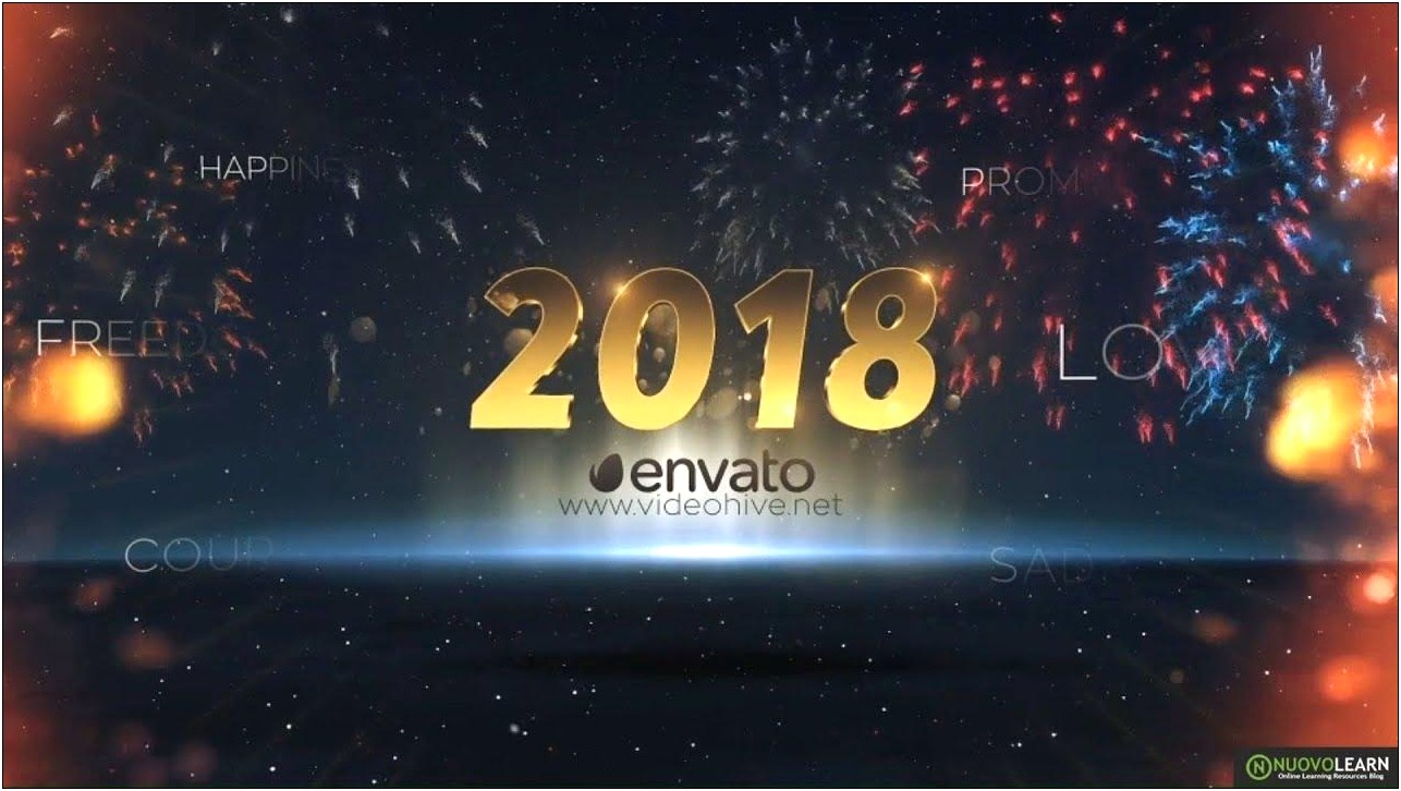 New Year Countdown 2018 After Effects Template Free