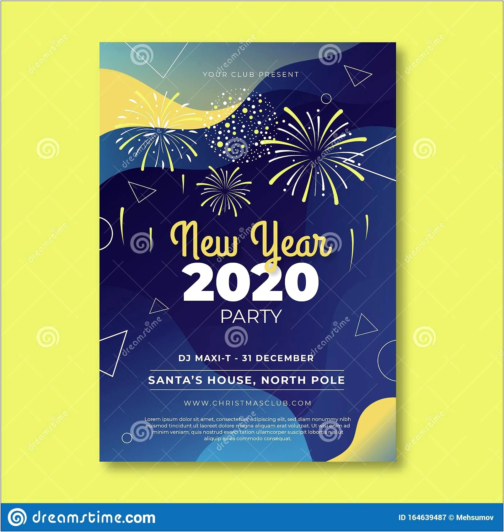 New Year Flyer Template Free Download