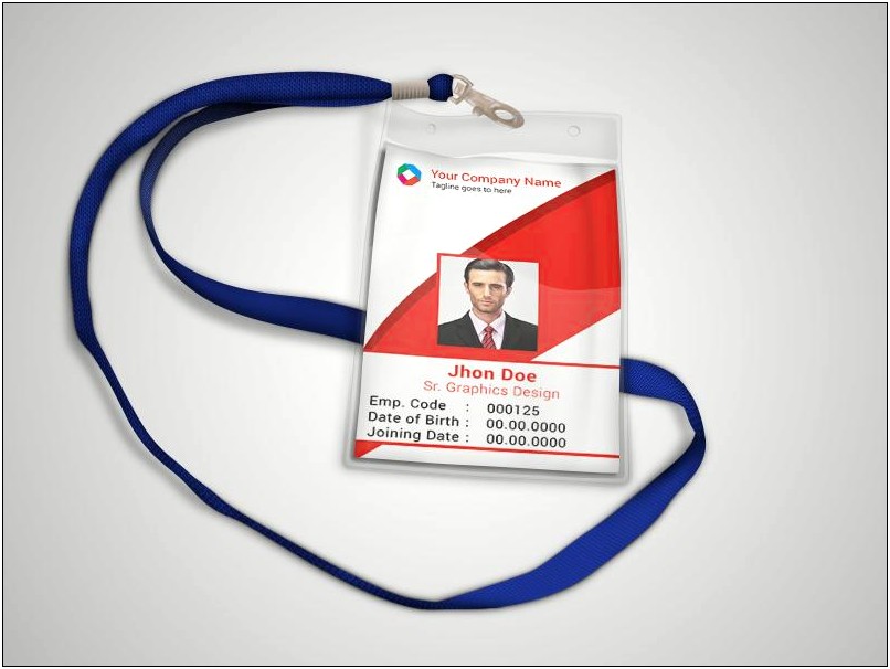 Office Id Card Design Template Free Download
