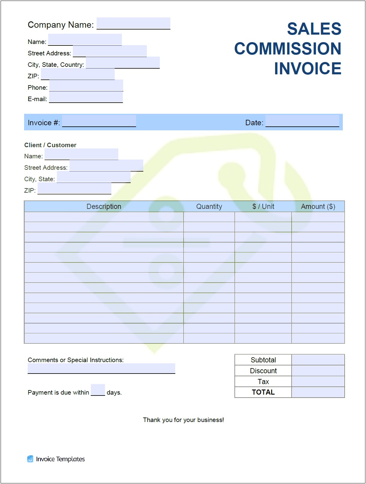 Pay Sheet Commissioned Sales Reps Free Template