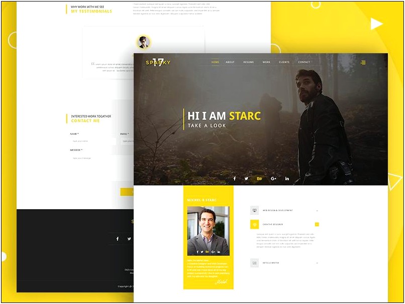 Personal Web Page Template Free Download