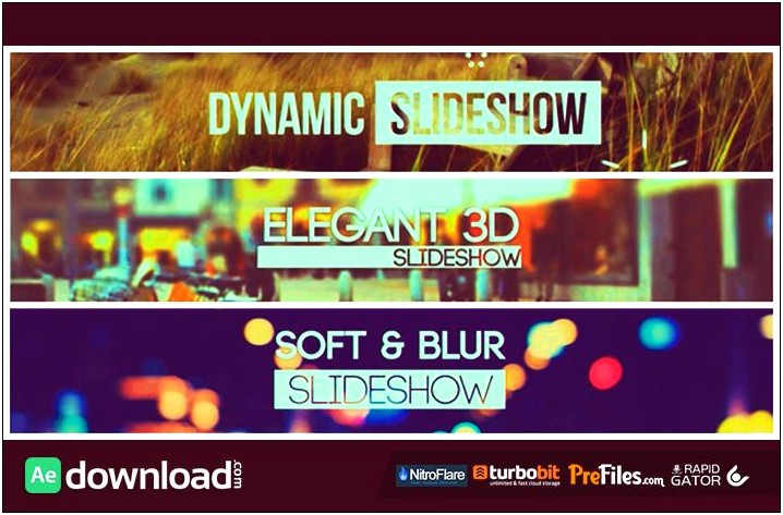 Photo Slideshow 3d Videohive After Effects Template Free