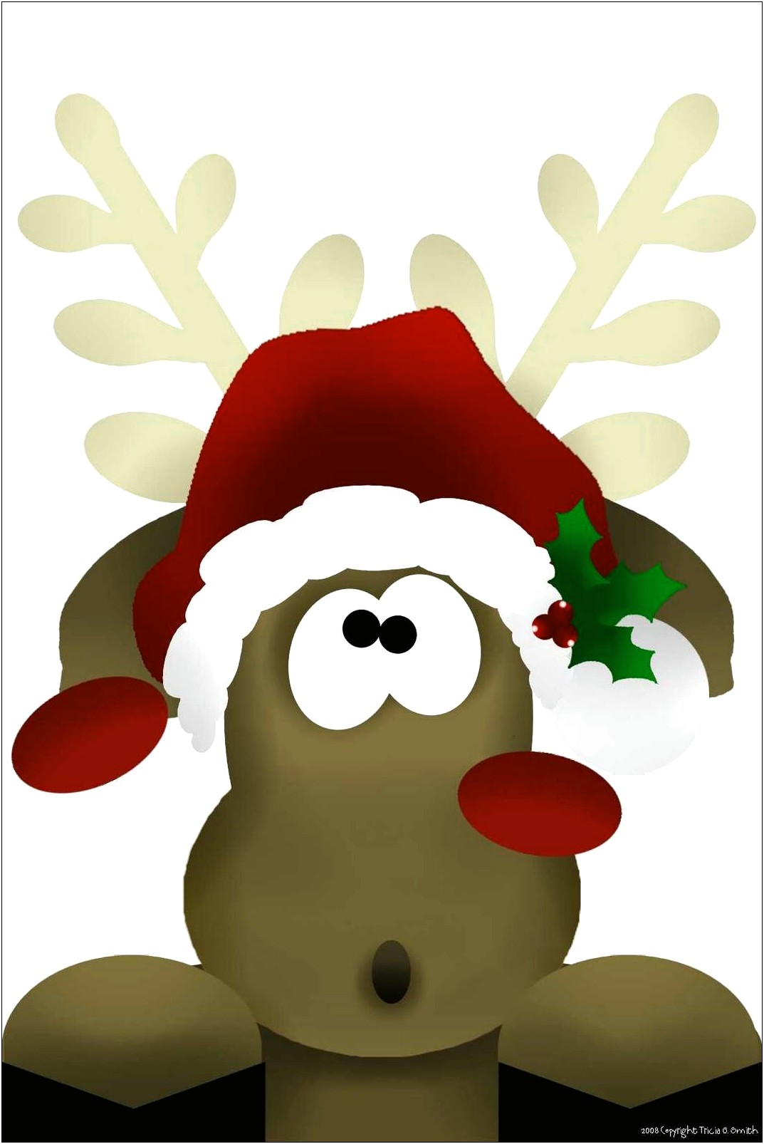 Pin The Nose On Rudolph Free Template