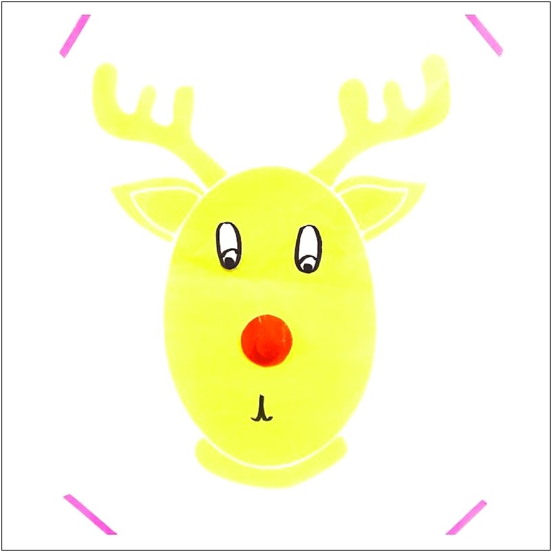 Pin The Nose On Rudolph Template Free