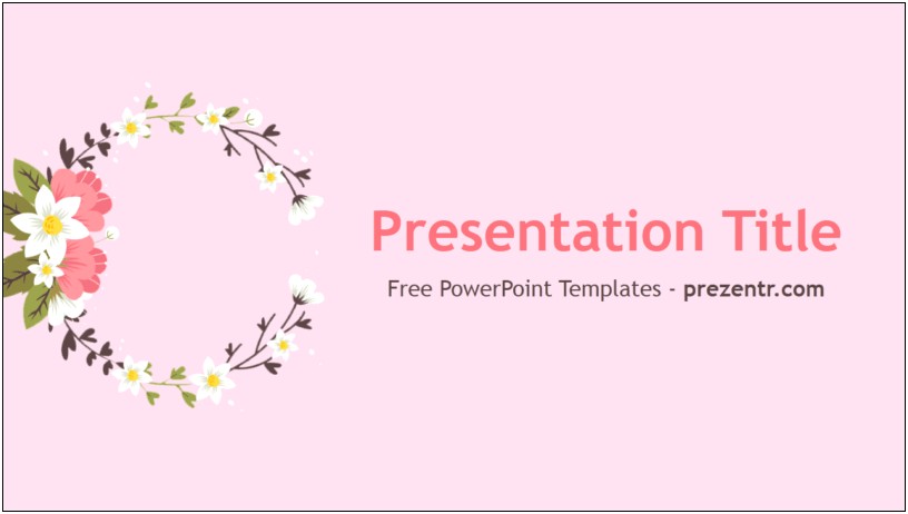 Pink And White Powerpoint Free Template Download
