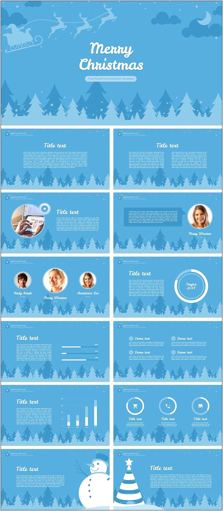 Portrait Template Turquoise For Powerpoint Trees Free Microsoft