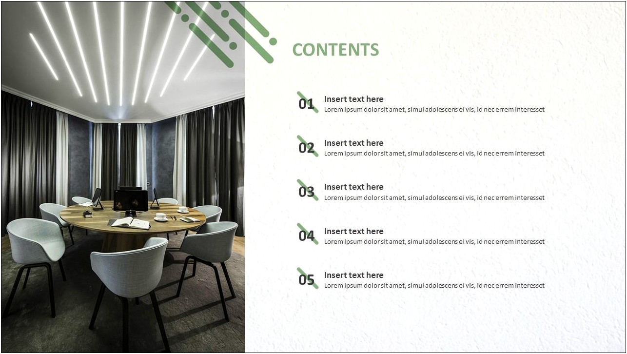 Power Point Free Table Of Contents Template