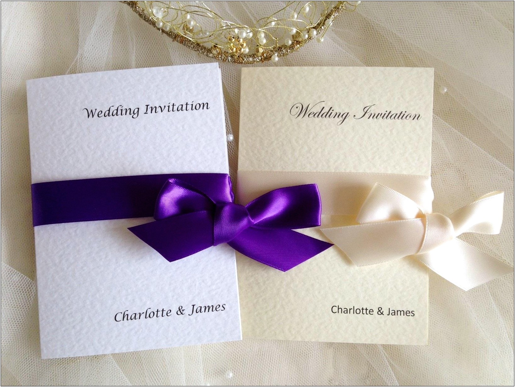 Pre Cut Ribbon For Wedding Invitations