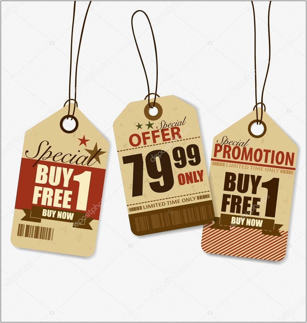 Price Tag Design Template Free Download