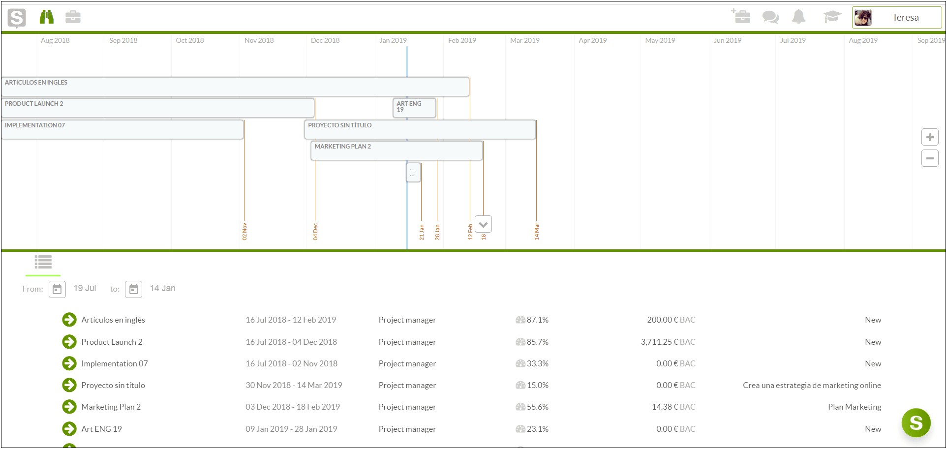 Program Management Dashboard Excel Template Free