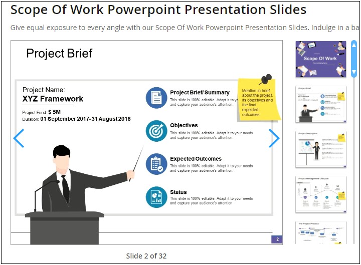 Project Scope Template Example Word 2010 Free