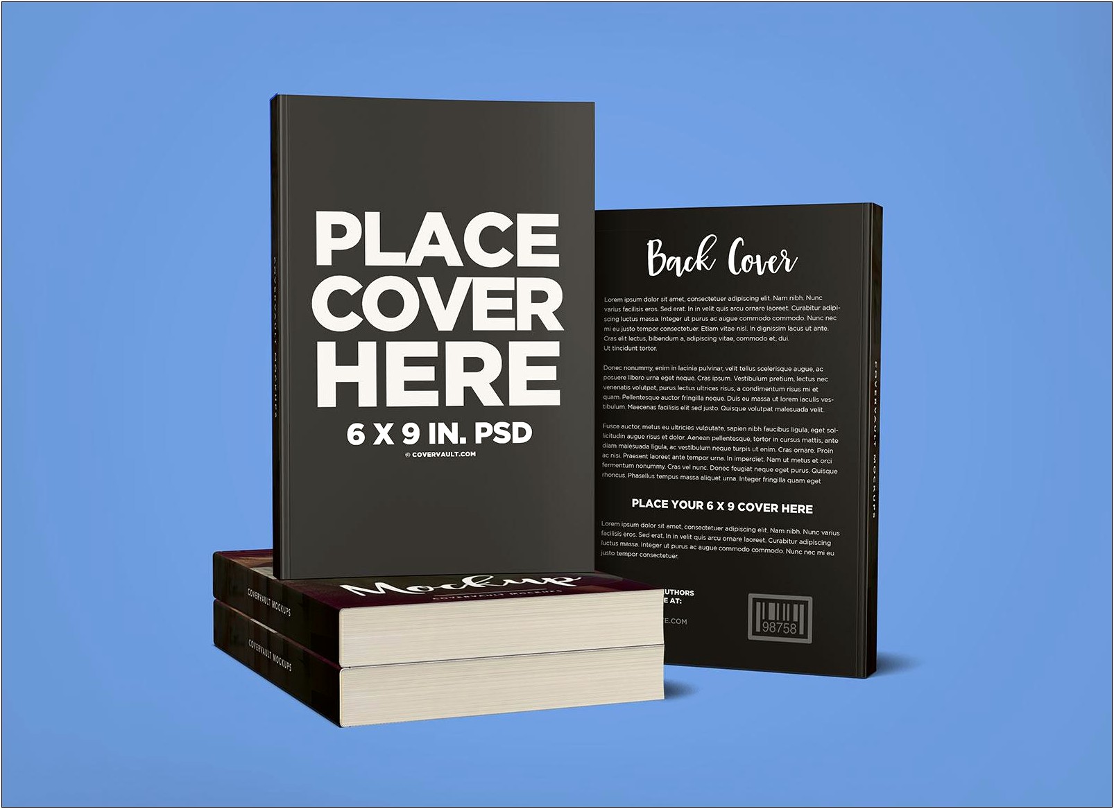 Psd Book Cover Mockup Template 2 Free