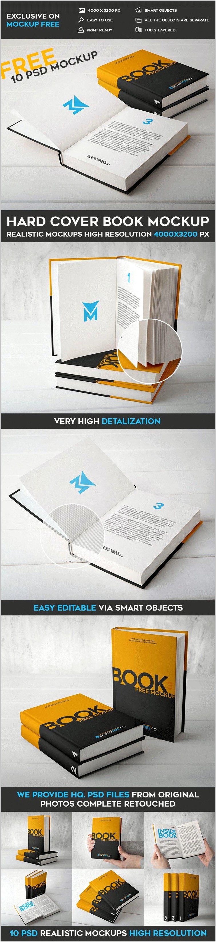 Psd Book Cover Mockup Template Free Download