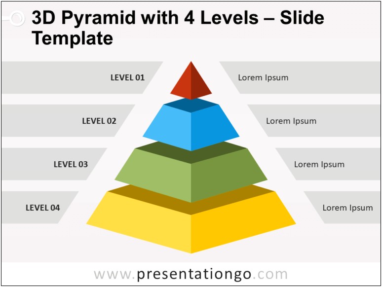 Pyramid Of Success Blank Template 3d Free