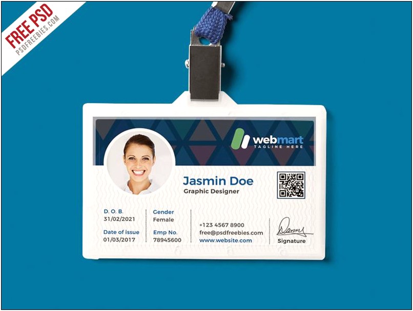 R260 Id Card Tray Template Psd Free Download