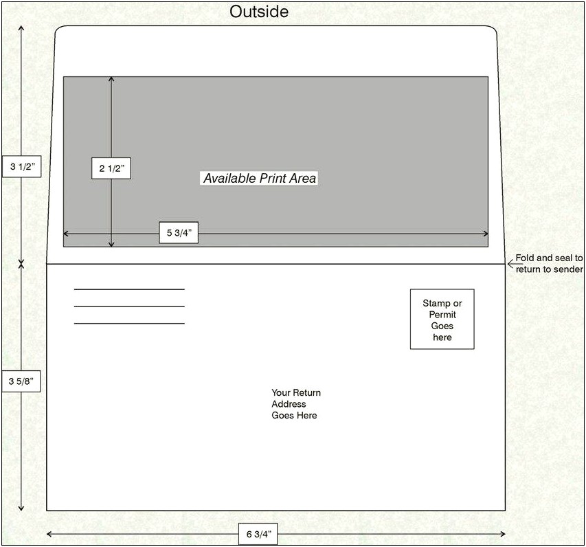 Remittance Envelope Template Free 6 3 4