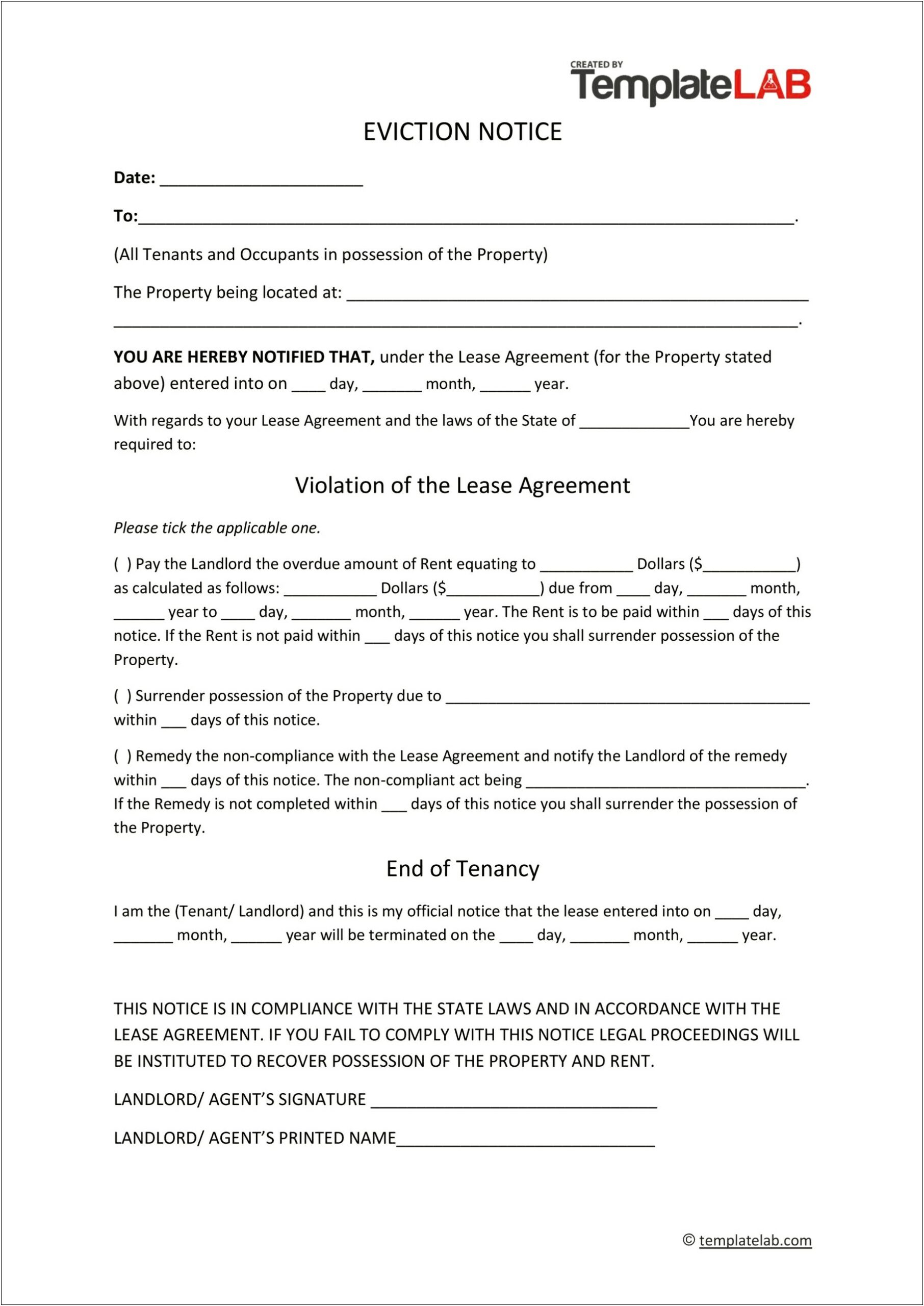 Rental Agreement Letter Between Family Members Free Template