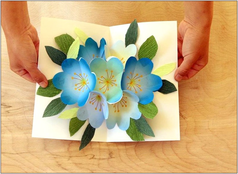Rose Pop Up Card Templates Free Download