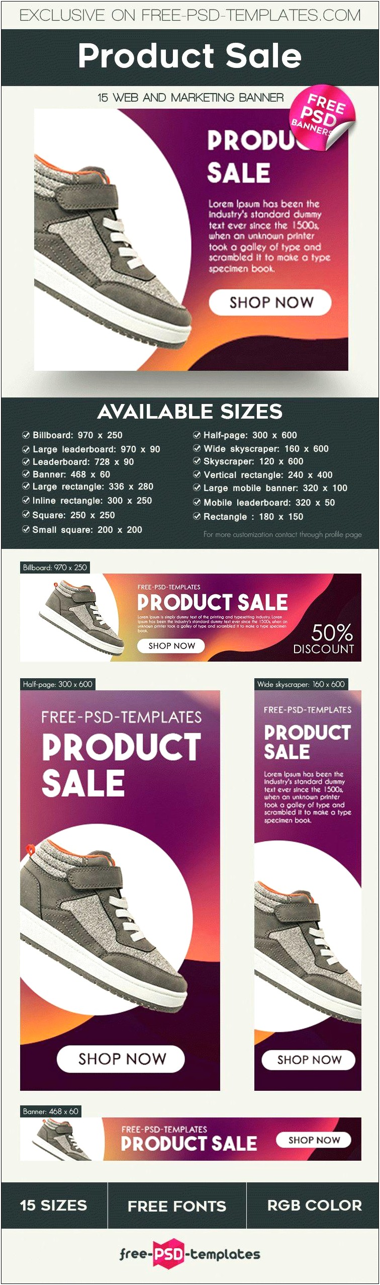 Sale Banner Template Psd Free Download