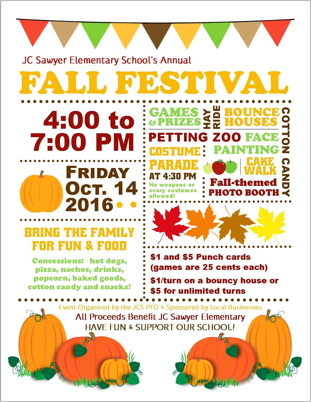 School Fall Festival Flyer Templates Free
