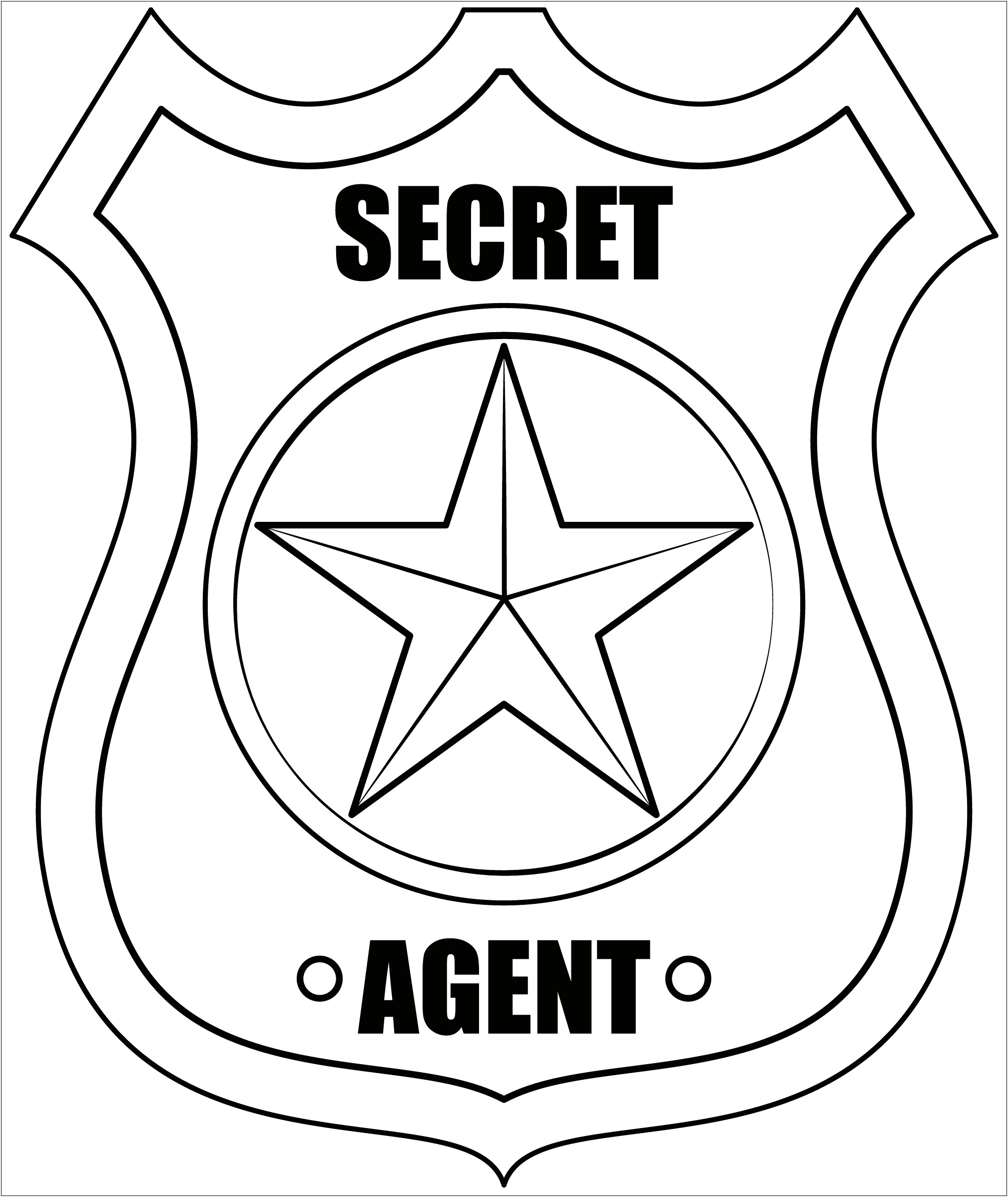 Secret Agent Badge Template Free Printable