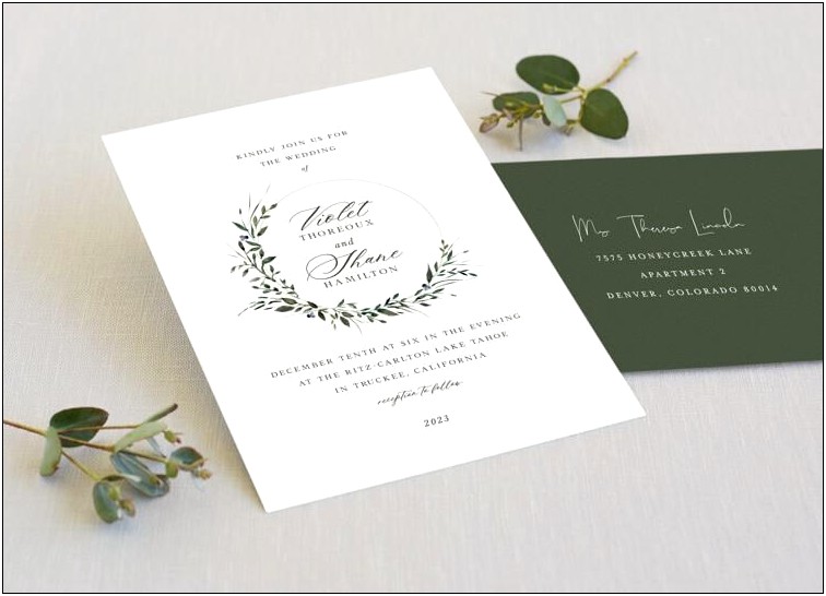 Sending Regrets To A Wedding Invitation Sample