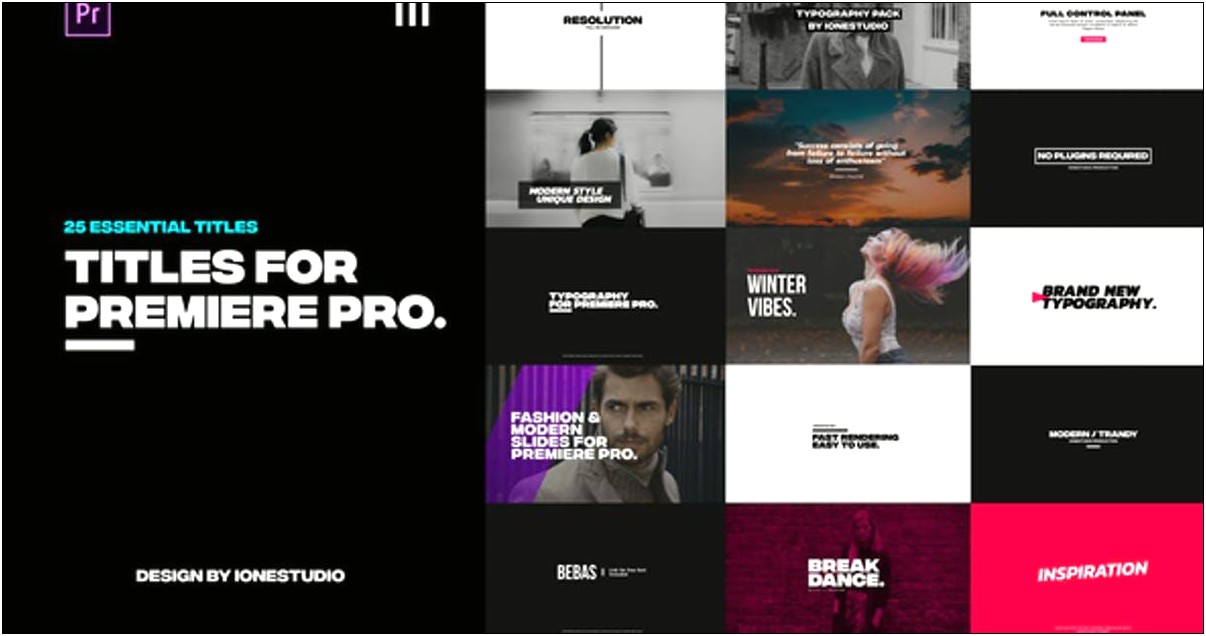 Simple Slideshow Premiere Pro Templates Free