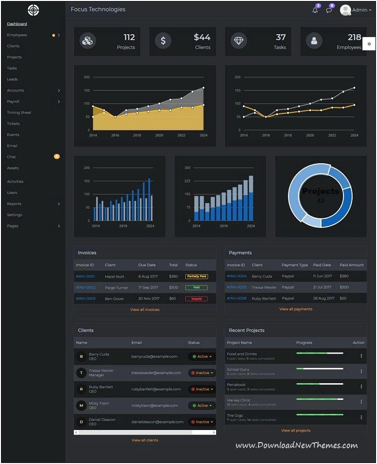 Smarthr Bootstrap Admin Panel Template Free Download