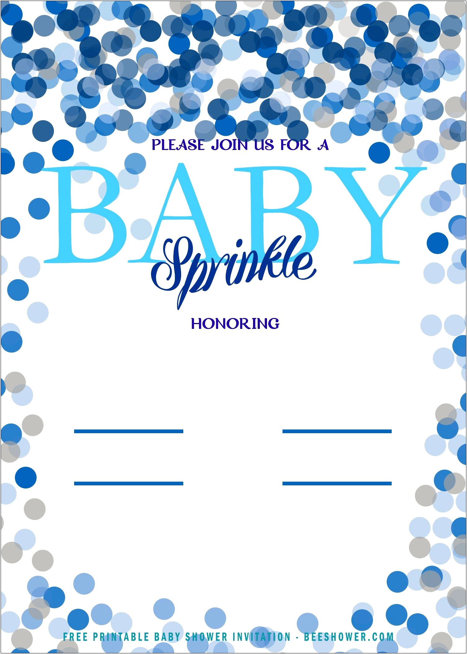 Sprinkle Baby Shower Invitations Templates Free