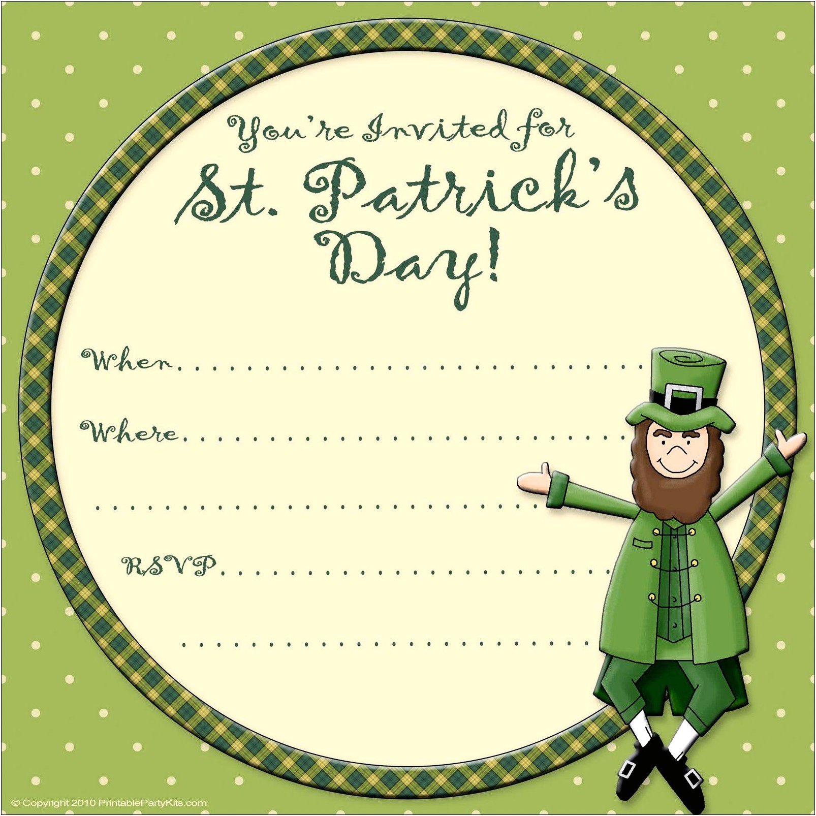 St Patrick's Day Templates Free