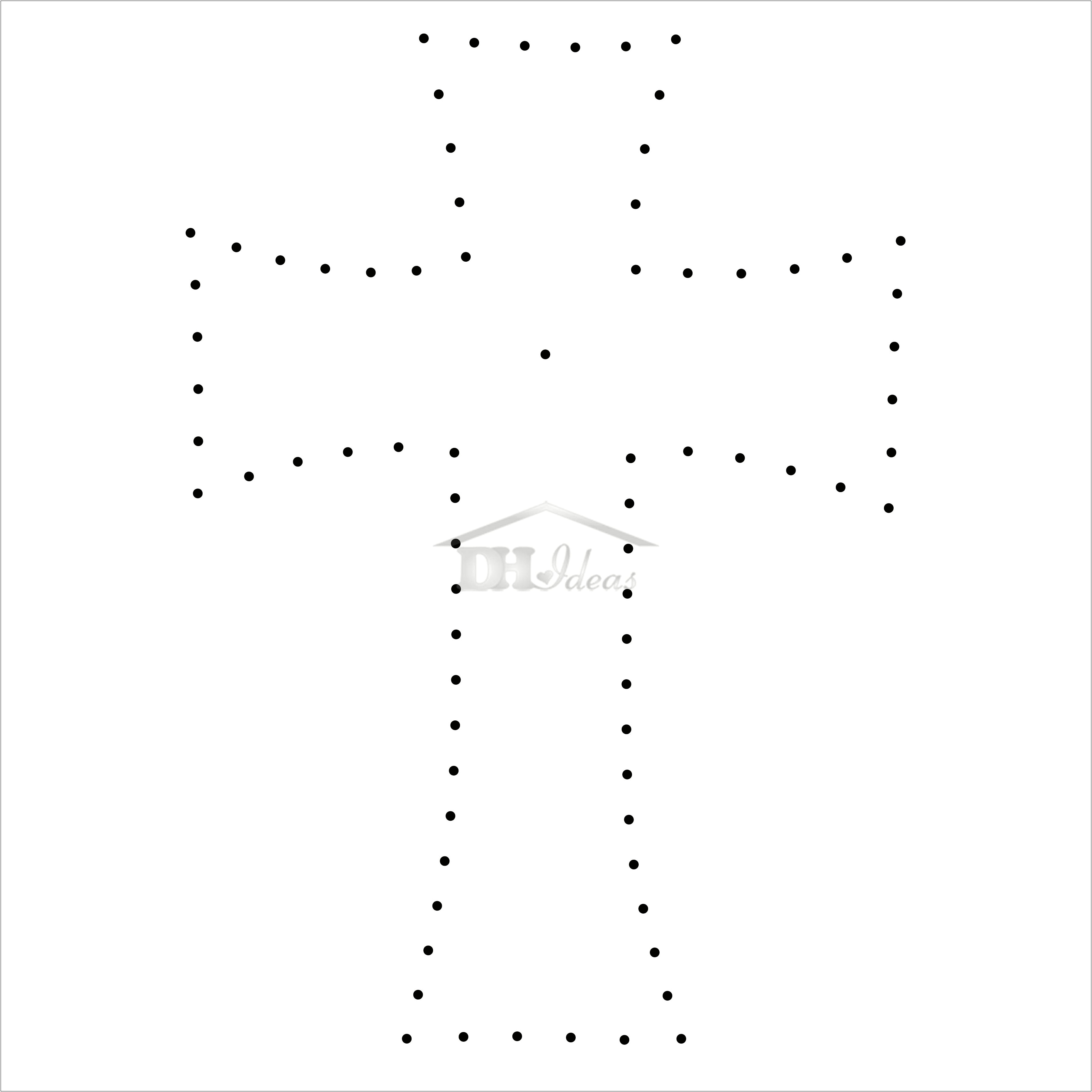 Star String Art Free Printable Pattern Template