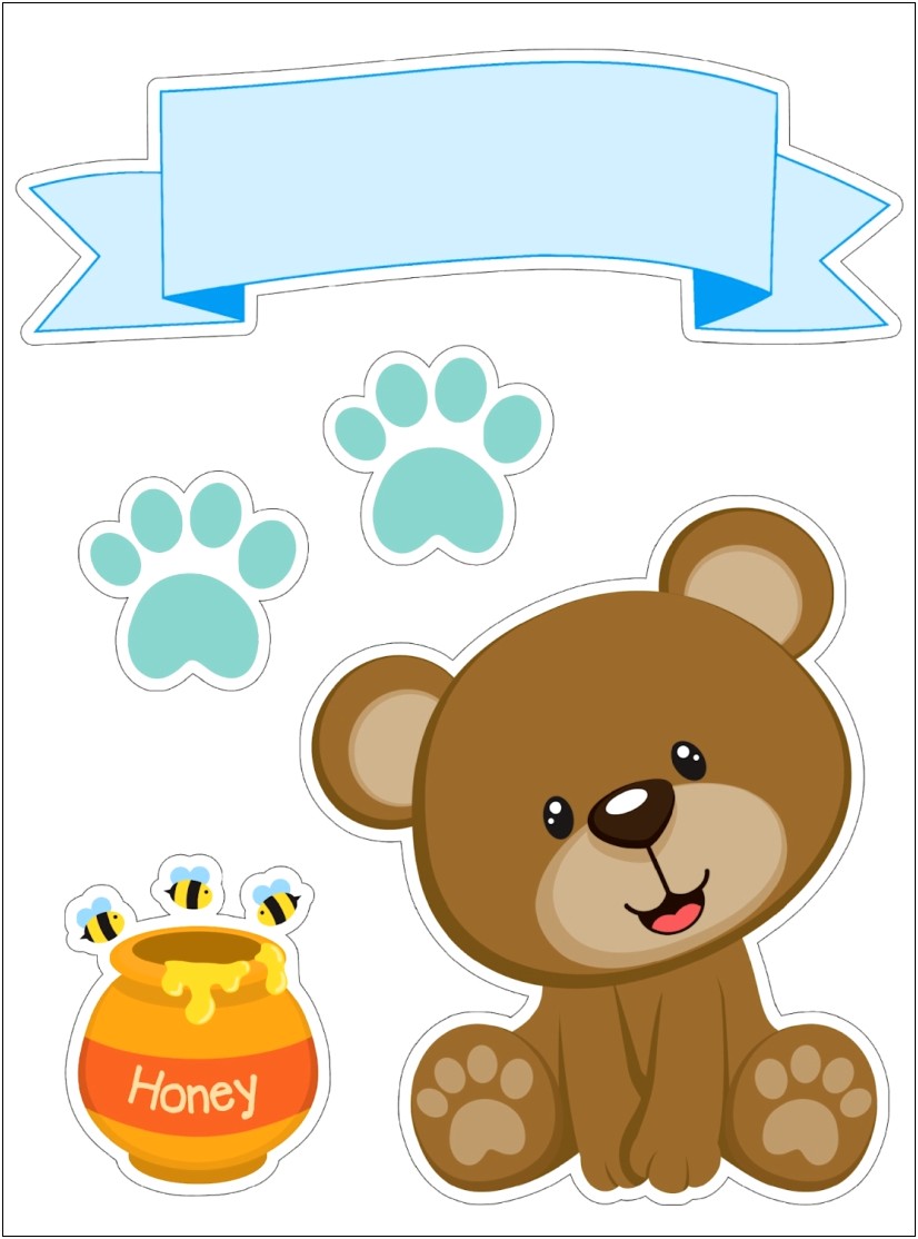 Teddy Bear Pop Up Card Template Free Download