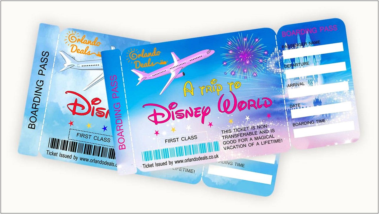 Downloadable Free Printable Disney Ticket Template Templates : Resume