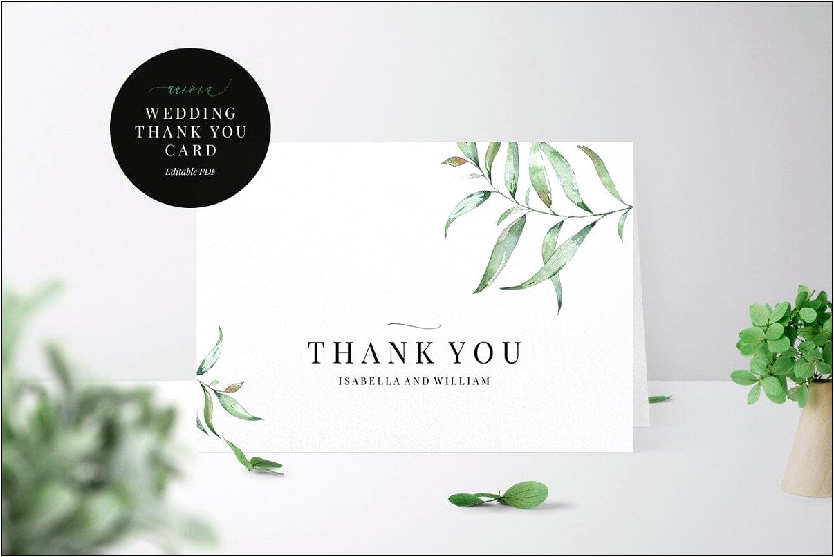 Thank You Card Psd Template Free