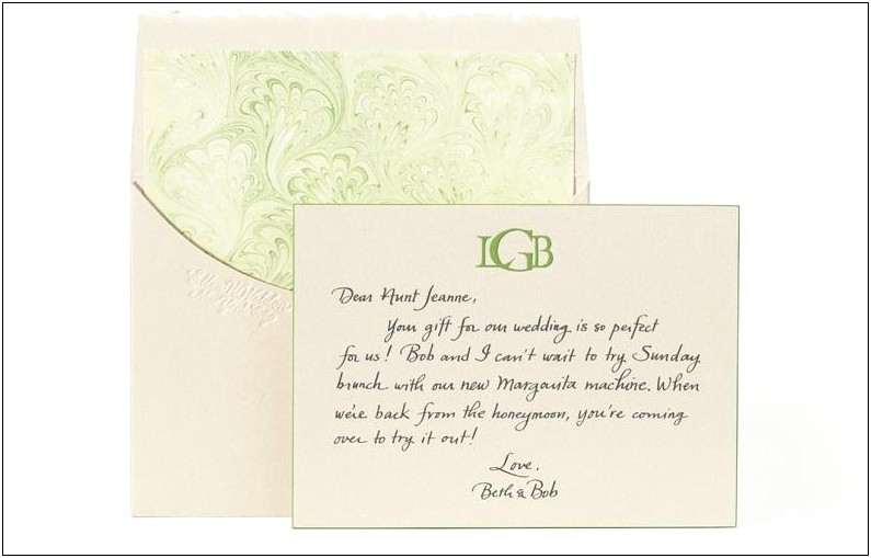 Thank You Letter For Wedding Invitation Sample