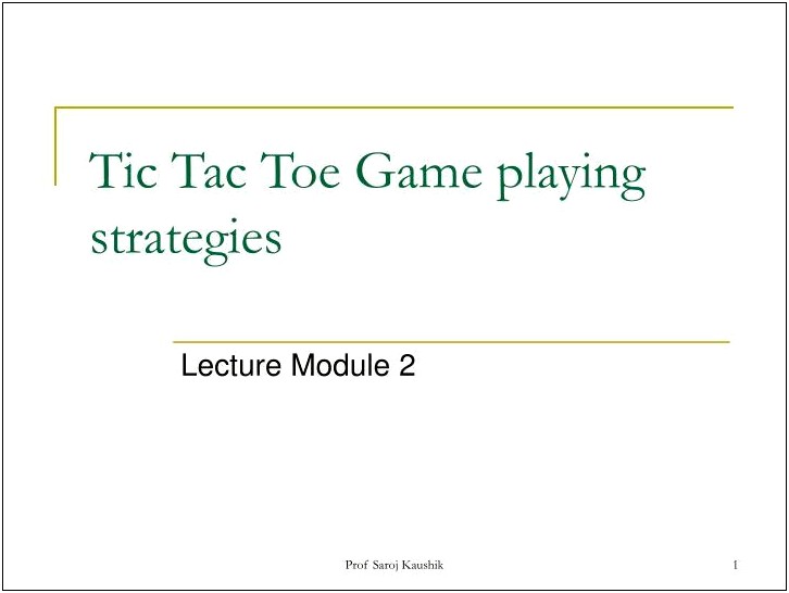 Tic Tac Toe Game Powerpoint Template Free